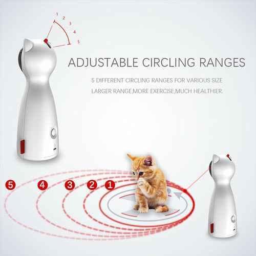 Automatic Interactive Cat Laser Toy – Smart Rotating Laser for Active Indoor Cats