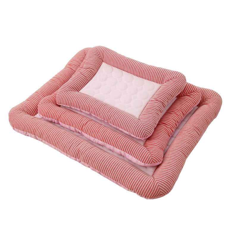 Pet Cooling Pad Ice‑Silk Dog Cat Bed Soft Breathable Summer Cool Mat Blanket