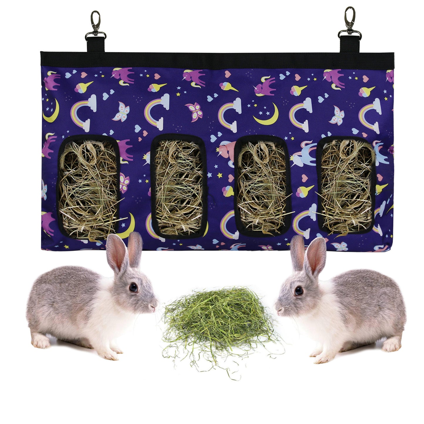 Rabbit Hay Bag Food Bag Feeding Bag Pet Hanging Bag Feeder Bag