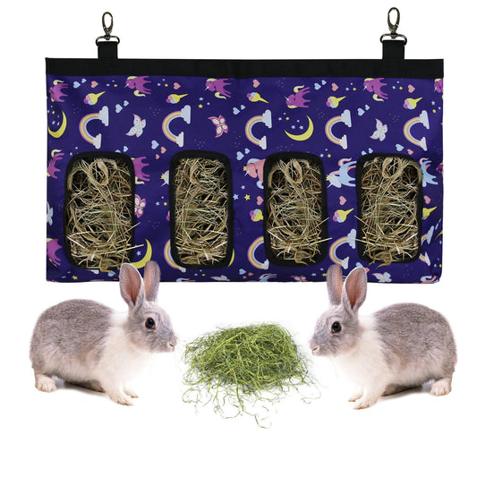Rabbit Hay Bag Food Bag Feeding Bag Pet Hanging Bag Feeder Bag