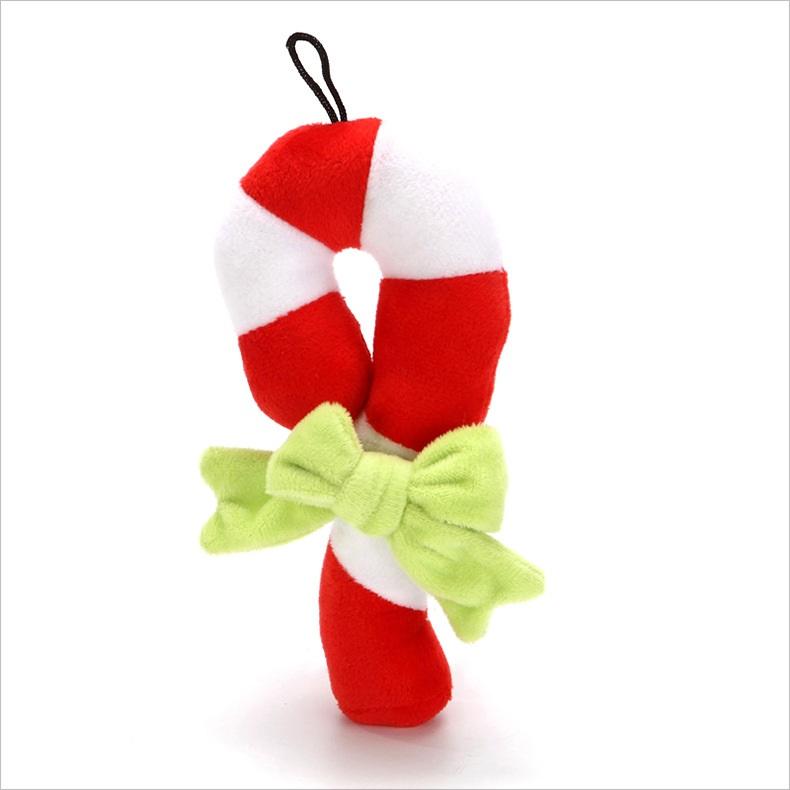 Christmas Plush Squeaker Dog Toy with Rope – Santa, Snowman & Elk Chew Toys