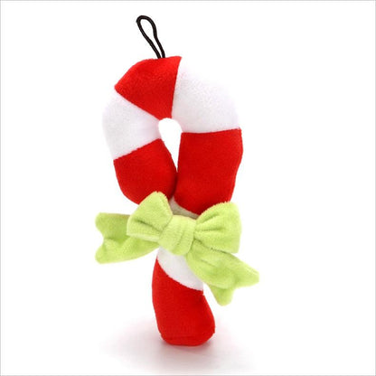 Christmas Plush Squeaker Dog Toy with Rope – Santa, Snowman & Elk Chew Toys
