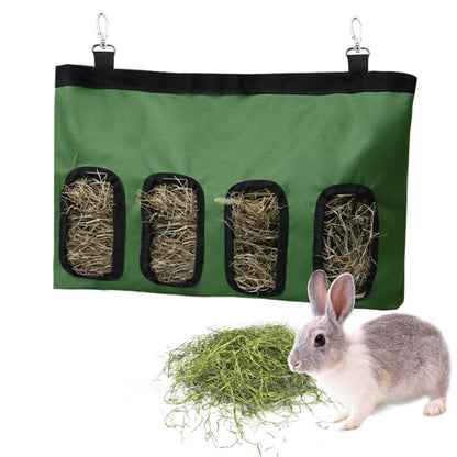 Rabbit Hay Bag Food Bag Feeding Bag Pet Hanging Bag Feeder Bag