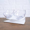 Double bowls  Transparent