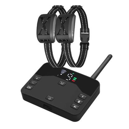 2 IN 1 Wireless Electronic Dog Fence System & Remote Training Collar Beep Shock Vibration and Pet Containment For All Size Puppy - Needora