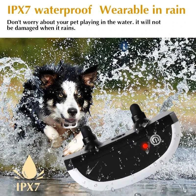 2 IN 1 Wireless Electronic Dog Fence System & Remote Training Collar Beep Shock Vibration and Pet Containment For All Size Puppy - Needora