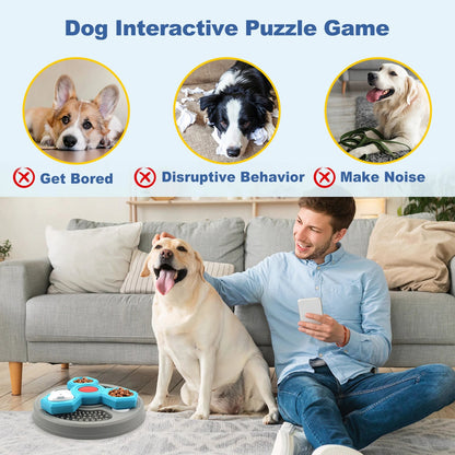 2-Layers Dog Puzzle Toys Slow Feeder Food Dispenser Interactive Increase Puppy IQ Anti-Choking Tableware Dog Licking Plates - Needora