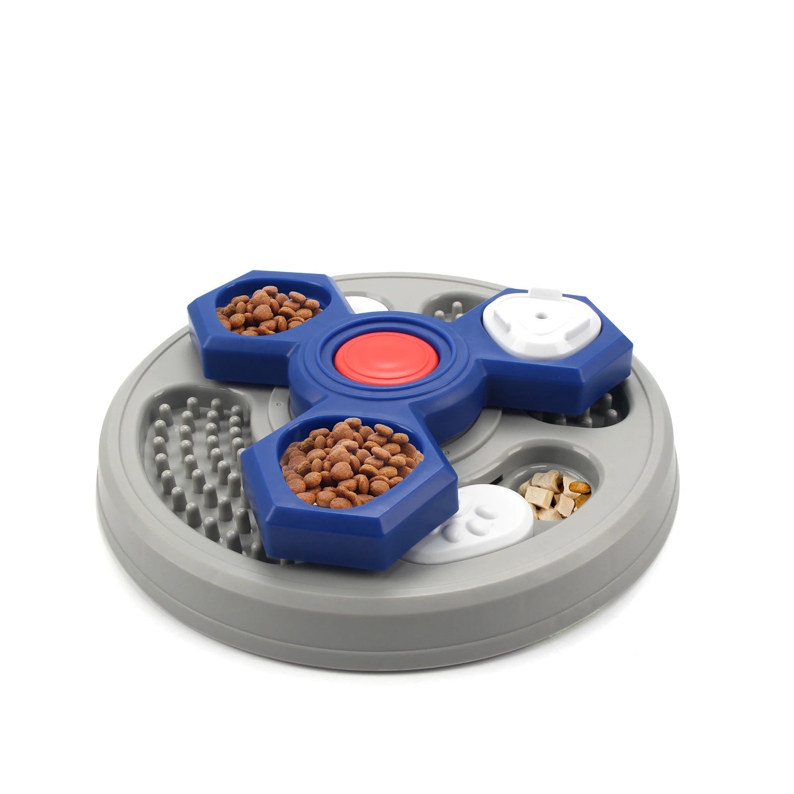 2-Layers Dog Puzzle Toys Slow Feeder Food Dispenser Interactive Increase Puppy IQ Anti-Choking Tableware Dog Licking Plates - Needora
