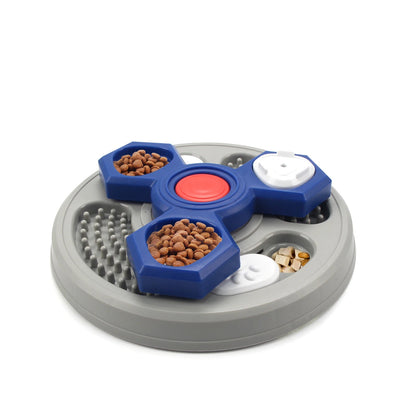 2-Layers Dog Puzzle Toys Slow Feeder Food Dispenser Interactive Increase Puppy IQ Anti-Choking Tableware Dog Licking Plates - Needora