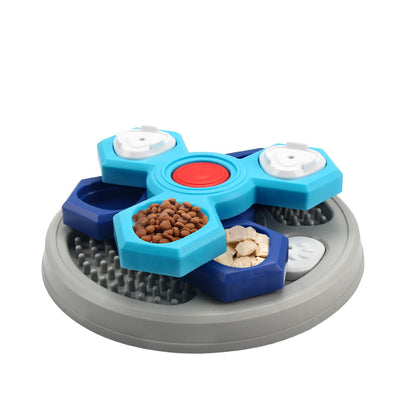 2-Layers Dog Puzzle Toys Slow Feeder Food Dispenser Interactive Increase Puppy IQ Anti-Choking Tableware Dog Licking Plates - Needora
