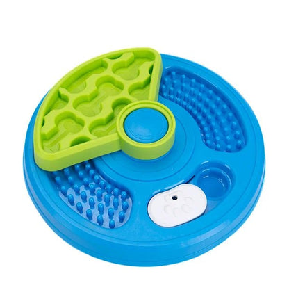 2-Layers Dog Puzzle Toys Slow Feeder Food Dispenser Interactive Increase Puppy IQ Anti-Choking Tableware Dog Licking Plates - Needora