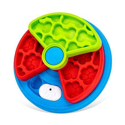 2-Layers Dog Puzzle Toys Slow Feeder Food Dispenser Interactive Increase Puppy IQ Anti-Choking Tableware Dog Licking Plates - Needora