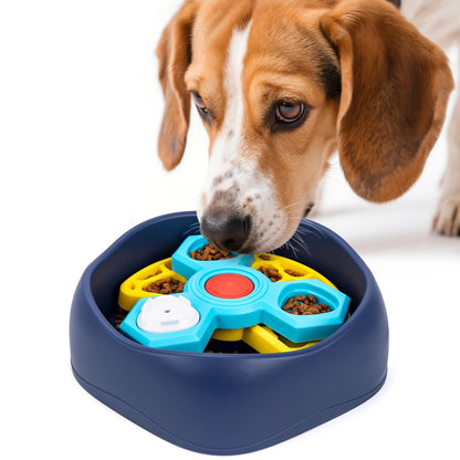 2-Layers Dog Puzzle Toys Slow Feeder Food Dispenser Interactive Increase Puppy IQ Anti-Choking Tableware Dog Licking Plates - Needora