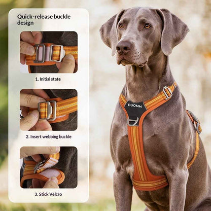 Outdoor Reflective Pet Harness Wear‑Resistant Adjustable Dog Cat Safety Vest