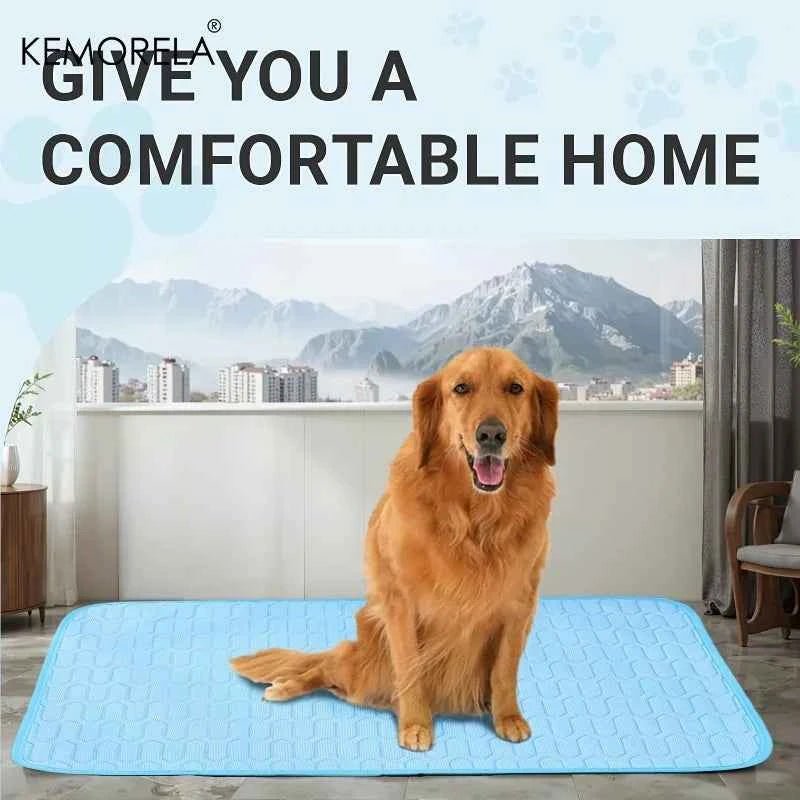 2025 Upgraded Ice-Cool Summer Pet Cooling Mat and Bed Sweat-Absorbent Fabric Available in 4 Sizes for Small Medium and Large Pet - Needora