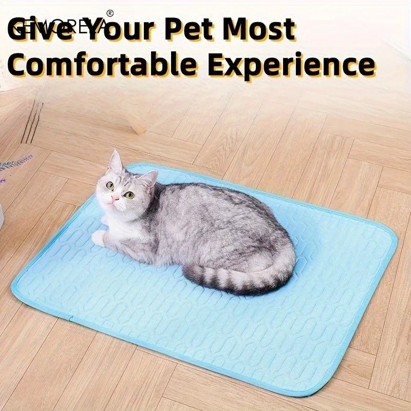 2025 Upgraded Ice-Cool Summer Pet Cooling Mat and Bed Sweat-Absorbent Fabric Available in 4 Sizes for Small Medium and Large Pet - Needora