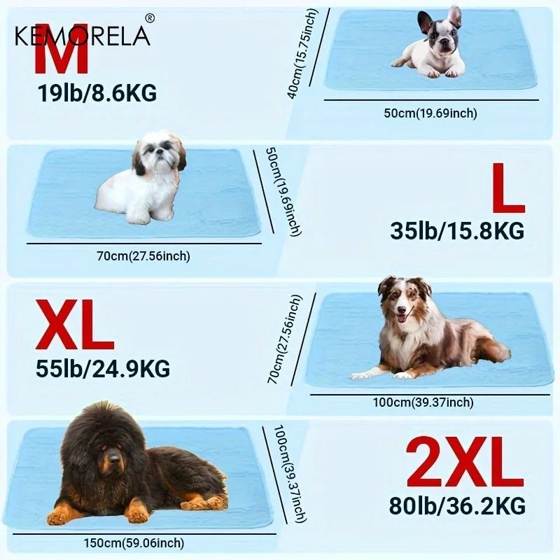 2025 Upgraded Ice-Cool Summer Pet Cooling Mat and Bed Sweat-Absorbent Fabric Available in 4 Sizes for Small Medium and Large Pet - Needora