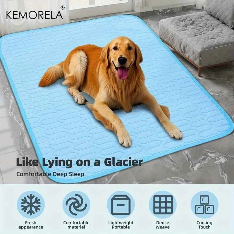 2025 Upgraded Ice-Cool Summer Pet Cooling Mat and Bed Sweat-Absorbent Fabric Available in 4 Sizes for Small Medium and Large Pet - Needora