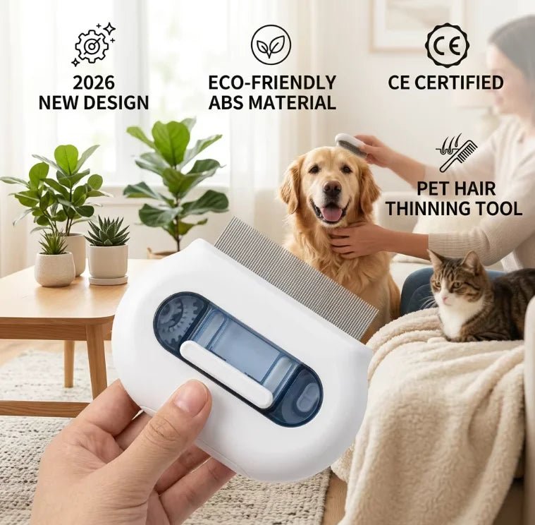 2026 Global Wholesale New Design Pet Product Flea Removal Spray Comb 300mAh ABS Material Ech-friendly for Cat Dog Rechargeable - Needora