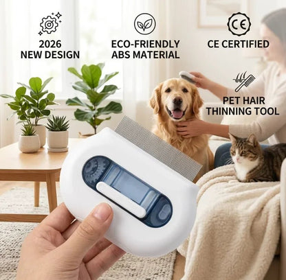 2026 Global Wholesale New Design Pet Product Flea Removal Spray Comb 300mAh ABS Material Ech-friendly for Cat Dog Rechargeable - Needora