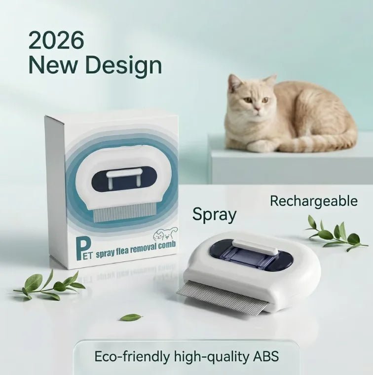2026 Global Wholesale New Design Pet Product Flea Removal Spray Comb 300mAh ABS Material Ech-friendly for Cat Dog Rechargeable - Needora
