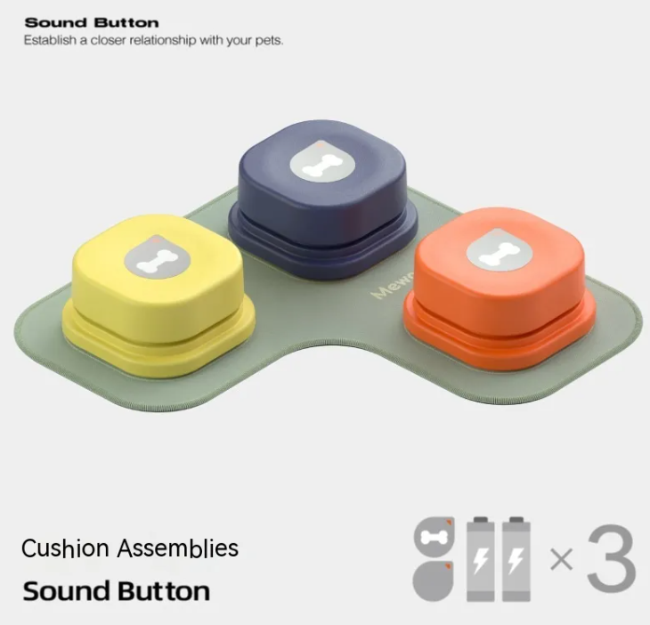 Interactive Pet Communication Button – Recordable Training & Talking Button for Dogs & Cats
