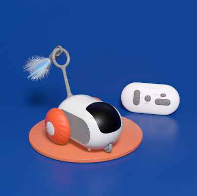 Remote Control Cat Car Toy USB Automatic Self‑Moving Smart Chasing Pet Vehicle