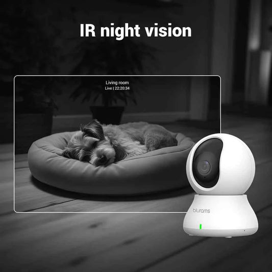 2.4＆5G WiFi Indoor Camera, 2K, 360° PTZ Pet Dog IP CCTV Camera with Phone App, 2-Way Talk, Night Vision, for Home Securi - Needora