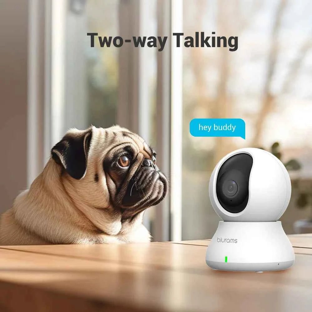 2.4＆5G WiFi Indoor Camera, 2K, 360° PTZ Pet Dog IP CCTV Camera with Phone App, 2-Way Talk, Night Vision, for Home Securi - Needora