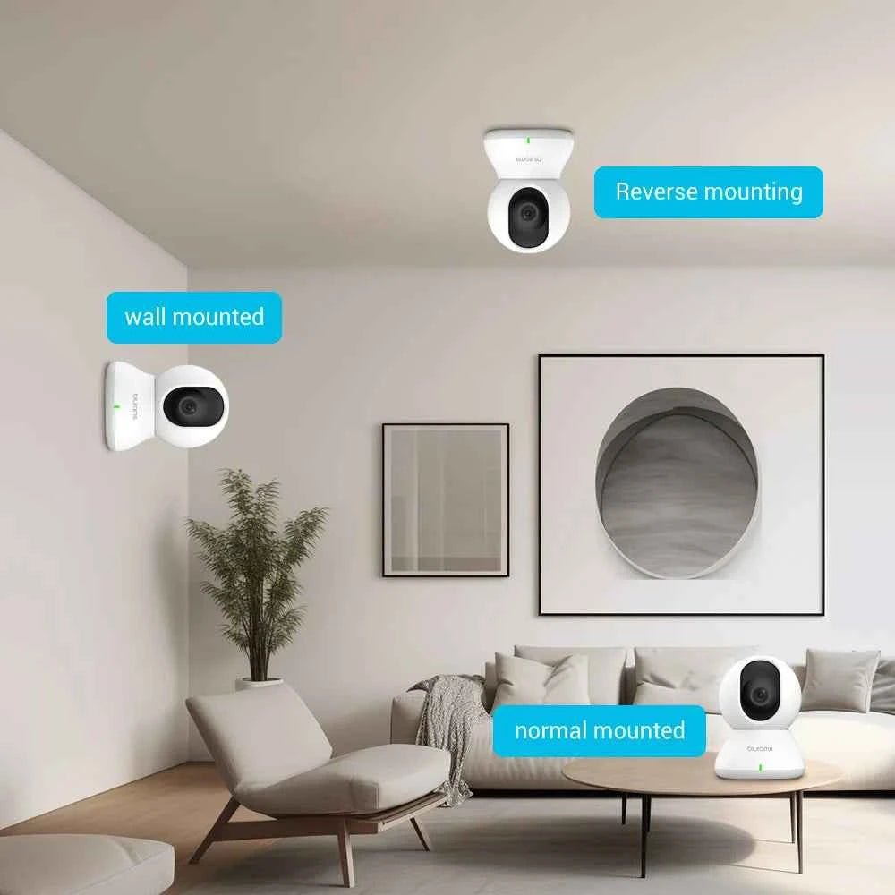 2.4＆5G WiFi Indoor Camera, 2K, 360° PTZ Pet Dog IP CCTV Camera with Phone App, 2-Way Talk, Night Vision, for Home Securi - Needora