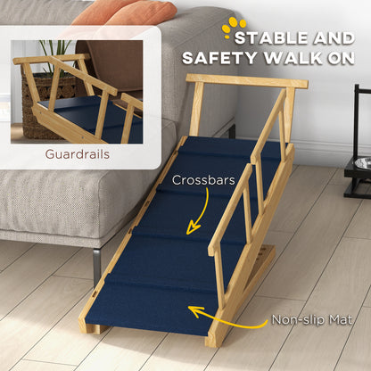 Adjustable Foldable Dog Ramp with Non‑Slip Surface for Bed Sofa Pet Assistance