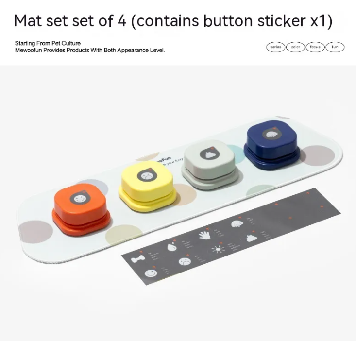 Interactive Pet Communication Button – Recordable Training & Talking Button for Dogs & Cats