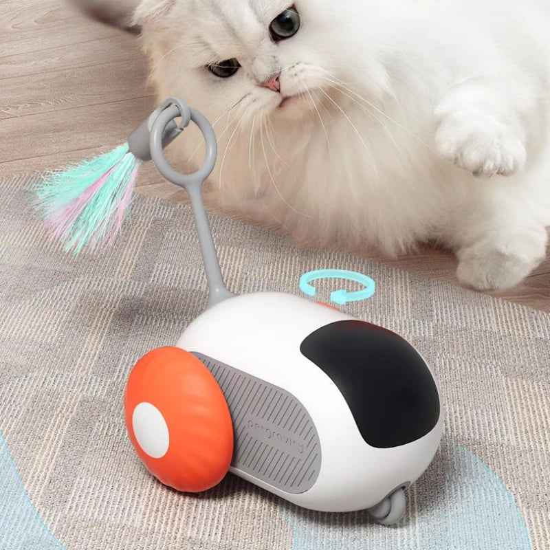 Remote Control Cat Car Toy USB Automatic Self‑Moving Smart Chasing Pet Vehicle