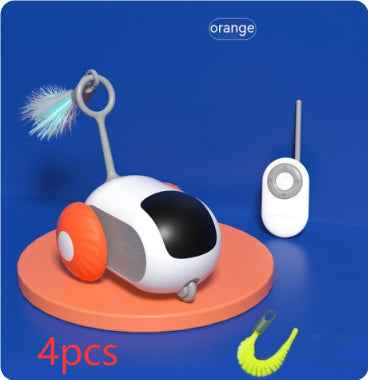 Remote Control Cat Car Toy USB Automatic Self‑Moving Smart Chasing Pet Vehicle