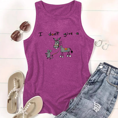 Alphabet animal print vest