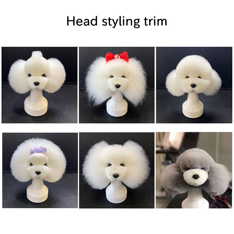 Professional Dog Grooming Training Head | Beginner Pet Styling & Fur Practice Model