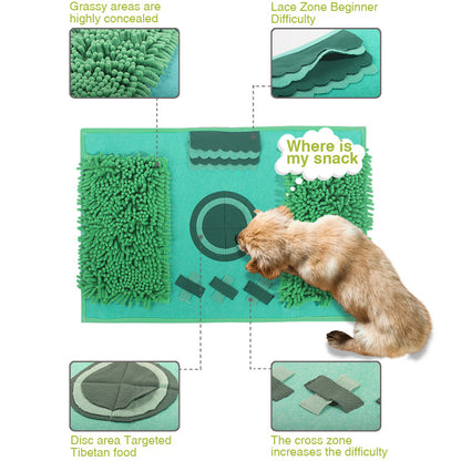 Slow Feeding Pad Dog Toy Sniffing Pad Pet Mat Slow Feeding Pad Felt Pet Dog Sniffing Pad
