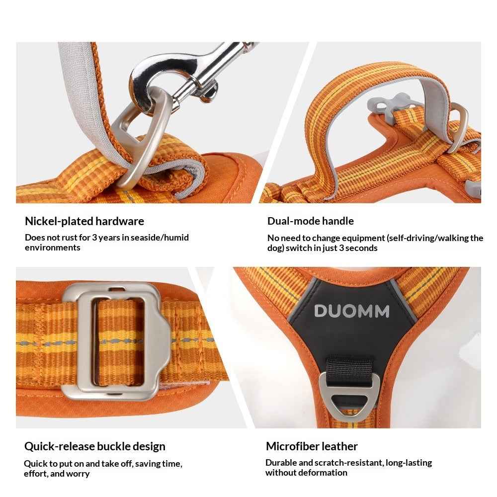 Outdoor Reflective Pet Harness Wear‑Resistant Adjustable Dog Cat Safety Vest