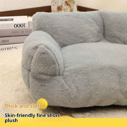 Rabbit Plush Pet Sofa Bed – Soft Comfort Nest for Dogs (S–XL)