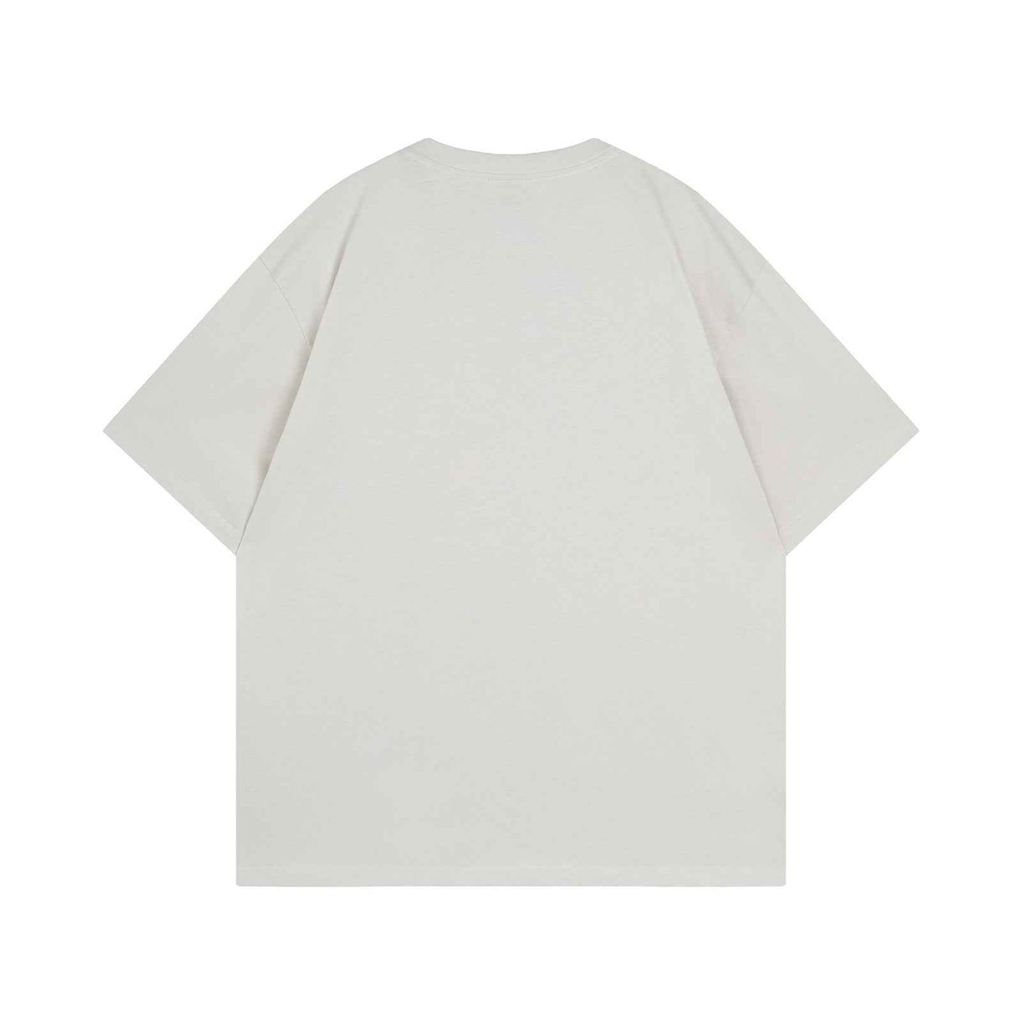 Fun Animal Letter Print Short Sleeve T-Shirt Men's Summer  Loose Casual Versatile Couple Top