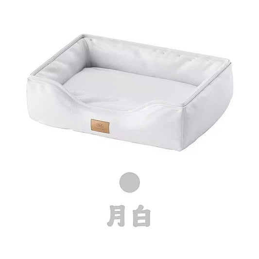 Pet sofa, non-sticky, dirt-resistant, easy to clean, semi-enclosed cat bed, sleeping pad, large dog