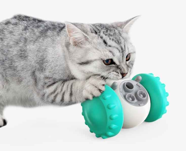 Cat Dog Slow‑Food Balance Car Toy Interactive Smart Feeding Fun Pet Trainer