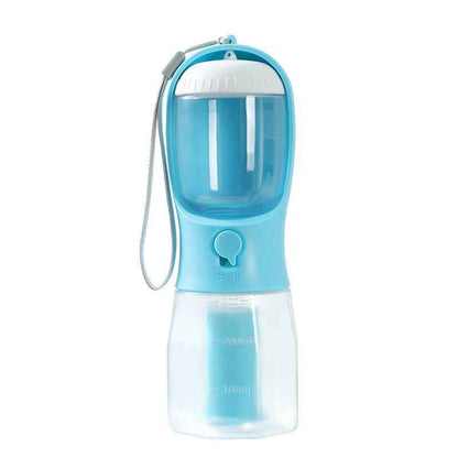 3‑in‑1 Dog Water Food Cup Portable Pet Bottle with Waste Bag Holder Travel