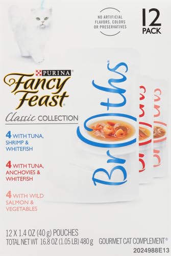 Fancy Feast Broths Seafood – top view