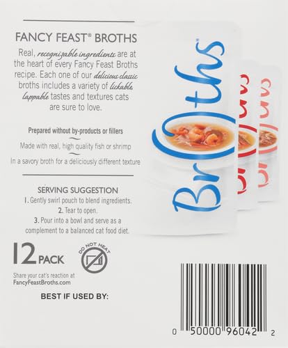 Fancy Feast Broths Seafood – close-up detail view