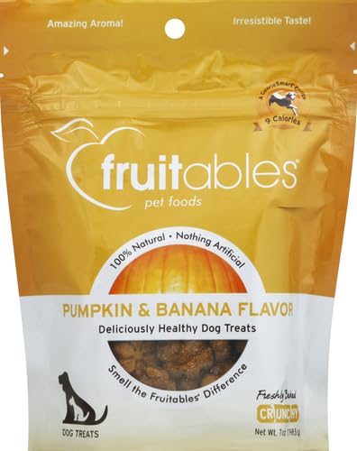 Fruitables Pumpkin & Blueberry Low-Calorie Baked Dog Treats, 12 oz