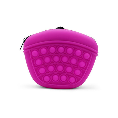Snack bag silicone dog food bag portable dog training waist bag training bag dog snack bag dog training supplies