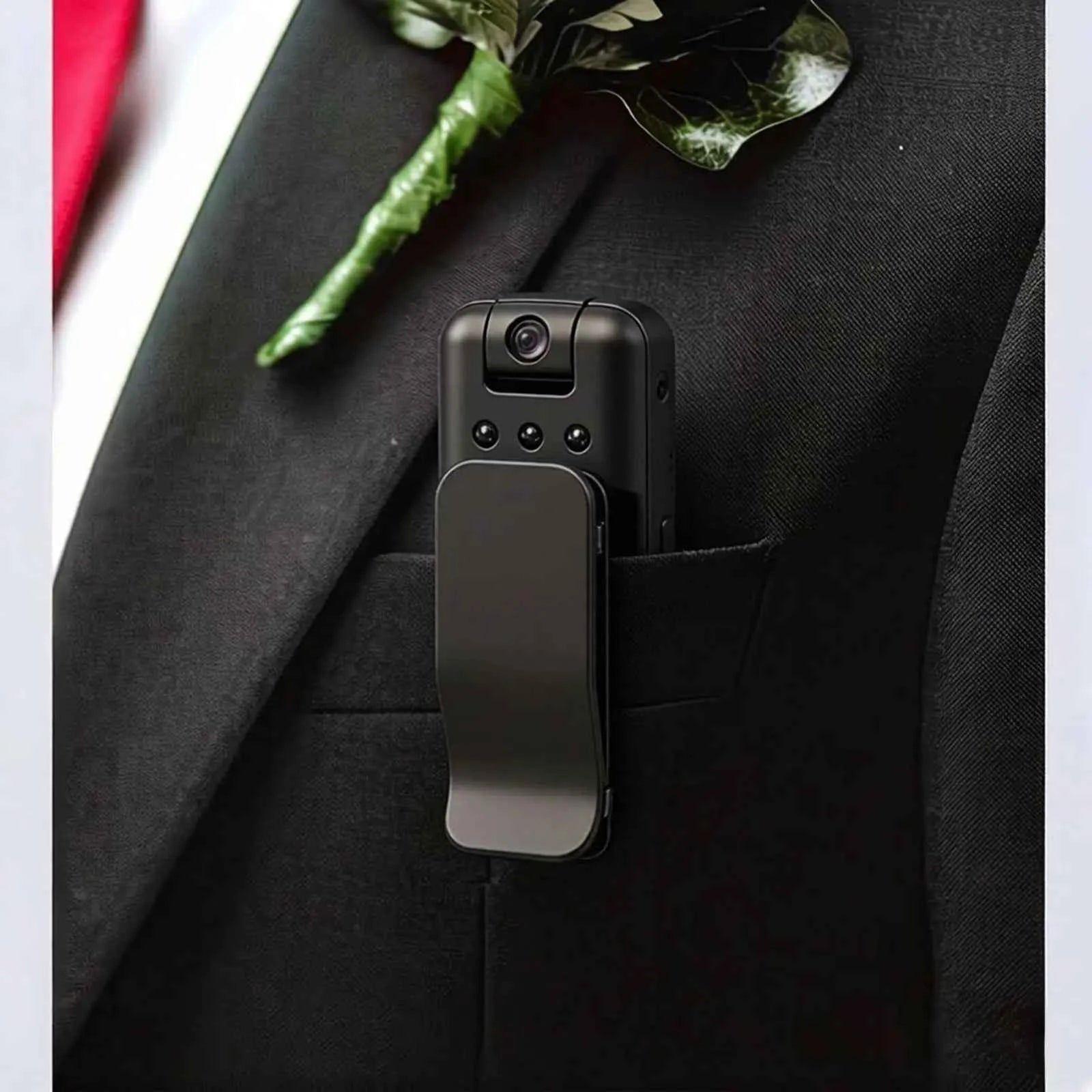 4K Thumb-sized Action Cam, Hands-free Wearable Cam with Audio & Video Recording for Work, Travel, Pet Walking, Vlog - Needora