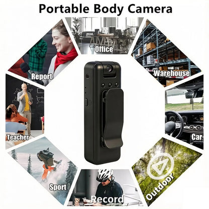 4K Thumb-sized Action Cam, Hands-free Wearable Cam with Audio & Video Recording for Work, Travel, Pet Walking, Vlog - Needora