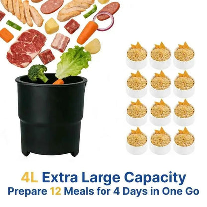 4L Smart Automatic Pet Food Maker & Feeder – Self-Cleaning Meal Prep Machine for Dogs & Cats - Needora
